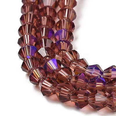 Transparent Electroplate Glass Beads Strands EGLA-A039-T2mm-L05-1