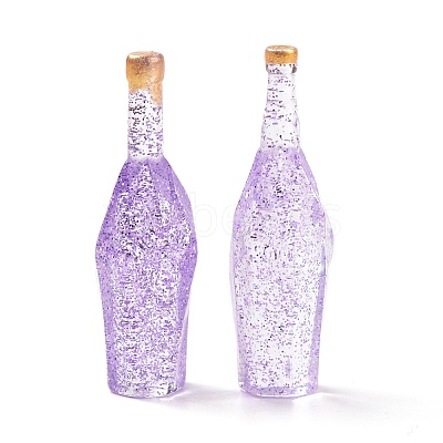 Dummy Bottle Transparent Resin Cabochon RESI-E025-03F-1