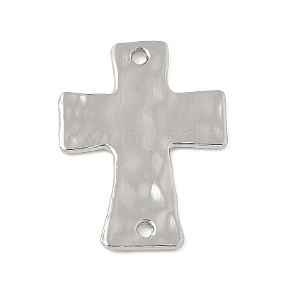 Alloy Textured Religion Cross Links Connector Charms FIND-Z127-01P-02-1