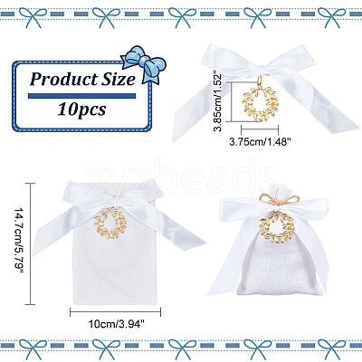 Rectangle Polyester Bags Drawstring Pouches ABAG-AB00008-1