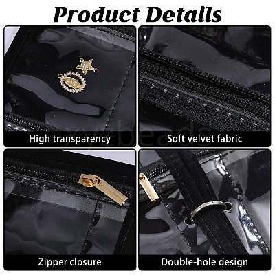Oxford Cloth Jewelry Storage Zipper Bags ABAG-WH0045-85-1