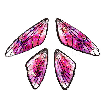 Transparent Resin Wing Pendants Set RESI-TAC0021-01B-1