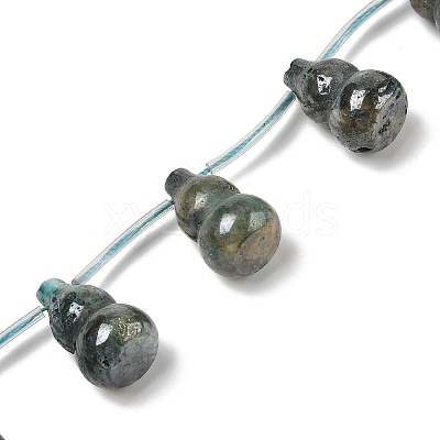 Electroplate Natural Hemimorphite Beads Strands G-U012-A04-1
