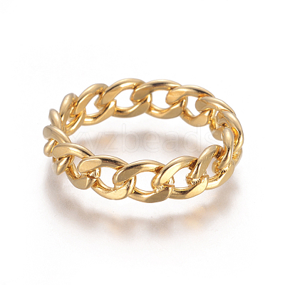 Unisex 304 Stainless Steel Rings X-RJEW-L092-01G-17mm-1