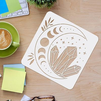 Plastic Reusable Drawing Painting Stencils Templates DIY-WH0172-437-1