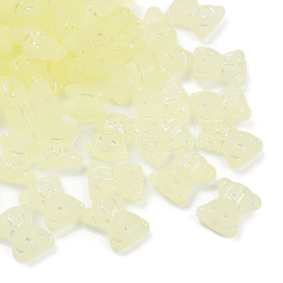 Frosted Transparent Acrylic Beads X1-OACR-P029-20B-03-1