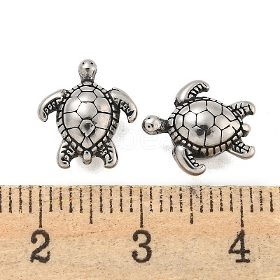 Animal 304 Stainless Steel Beads STAS-E214-11AS-13-1