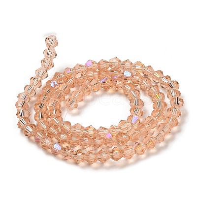 Transparent Electroplate Glass Beads Strands LS-GLAA-F029-4mm-D15-1