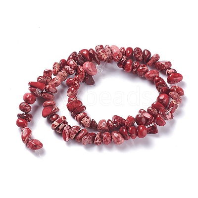 Natural Imperial Jasper Bead Strands X-G-P444-05D-1