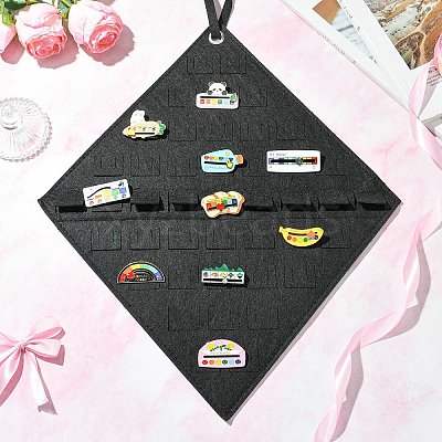 3Pcs 3 Styles Wall Mounted Brooch Jewelry Display Rolls ODIS-CJ0001-03-1