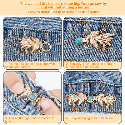 6 Sets 3 Colors Alloy Snap Lock Clasps FIND-NB0002-73-1