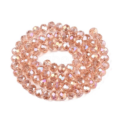 Electroplate Glass Beads Strands LS-EGLA-A044-T6mm-B21-1