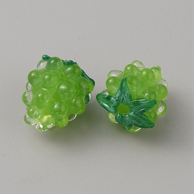 Handmade Lampwork Beads LAMP-WH0012-02B-1
