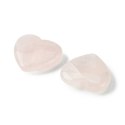 Natural Rose Quartz Heart Palm Stone G-YW0001-52A-1