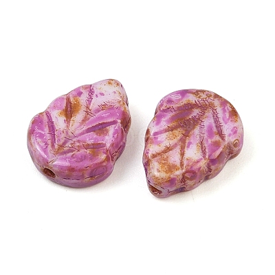 Czech Pressed Glass Beads GLAA-I061-06C-1