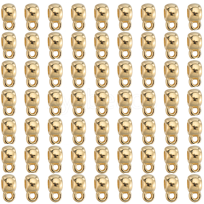 400Pcs CCB Plastic Tube Bails CCB-SC0001-28KC-1