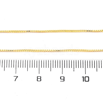 0.9MM Brass Box Chain Necklace Making NJEW-D302-77G-1