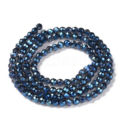 Electroplate Transparent Glass Beads Strands X1-GLAA-H021-01B-FR05-1