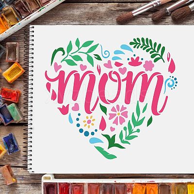 Plastic Reusable Drawing Painting Stencils Templates DIY-WH0172-388-1