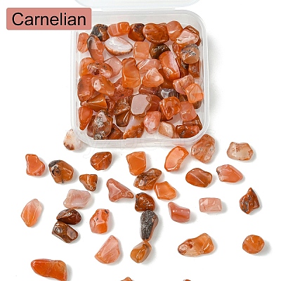 50G Natural Carnelian Chip Beads G-YW0001-79-1