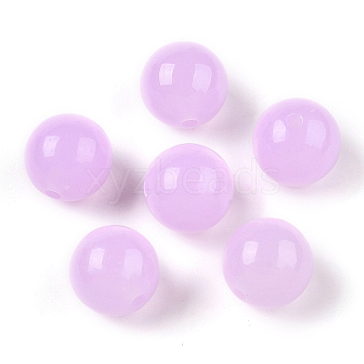 Opaque Acrylic Beads OACR-H038-09-07-1
