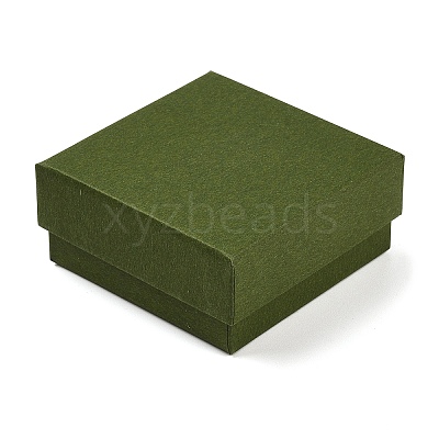 Cardboard Paper Jewelry Storage Boxes with Sponge CON-P023-01B-01-1