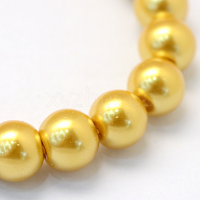 Baking Paint Glass Pearl Bead Strands X-HY-Q003-3mm-31-1