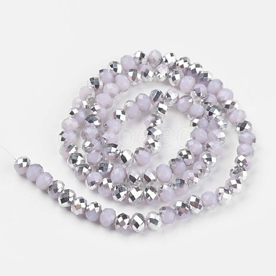 Electroplate Glass Beads Strands EGLA-A034-J4mm-M04-1