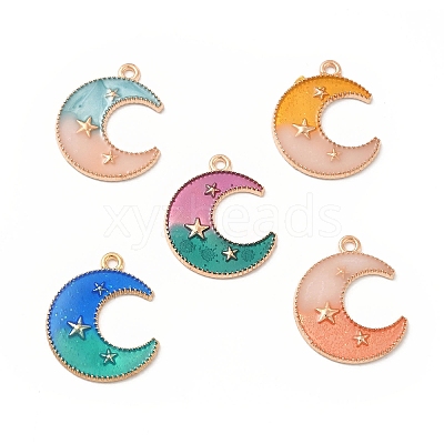 Alloy Pendants X-ENAM-M052-03G-1