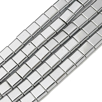 Electroplated Non-magnetic Synthetic Hematite Beads Strands G-C106-A02-13-1