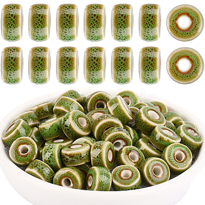 64Pcs Handmade Porcelain Beads PORC-PA0001-28C-1