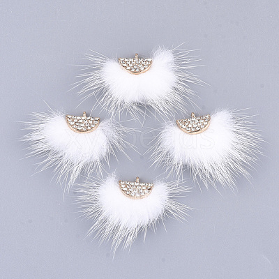 Faux Mink Fur Tassel Pendant Decorations FIND-T040-10-1