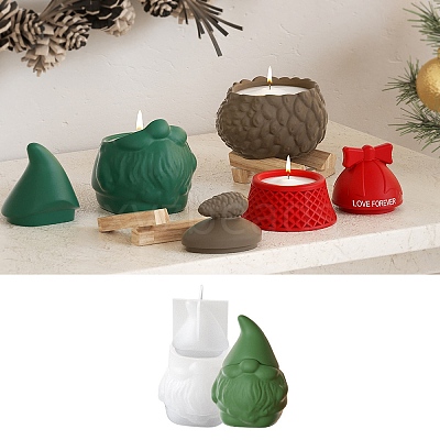 Christmas Theme Candle Silicone Molds DIY-U005-05B-1