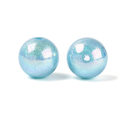 UV Plating Opaque Acrylic Beads SACR-Q005-01B-1