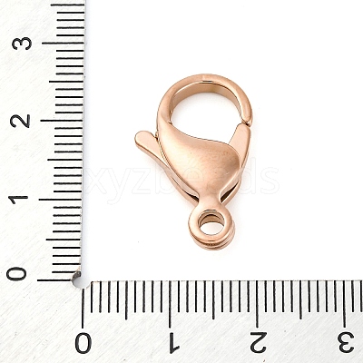 316 Stainless Steel Lobster Claw Clasps STAS-D288-09RG-1