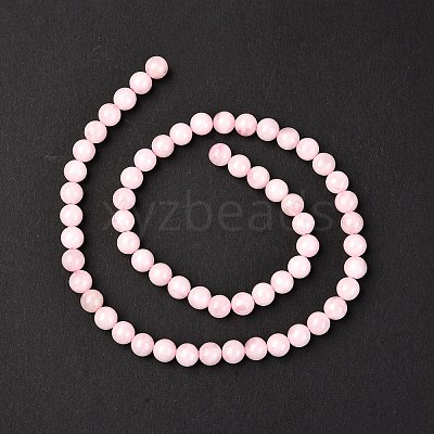 Natural Madagascar Rose Quartz Beads Strads X1-G-D655-6mm-1