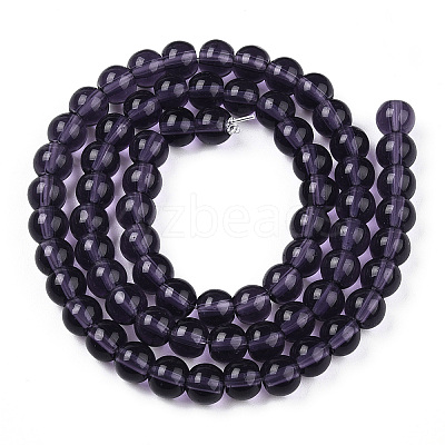 Transparent Glass Beads Strands GLAA-T032-T6mm-03-1