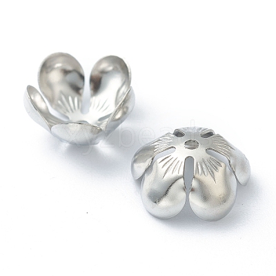Non-Tarnish 304 Stainless Steel Bead Caps STAS-H149-31P-1