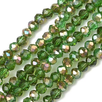 Electroplate Glass Beads Strands EGLA-A034-T4mm-J05-1