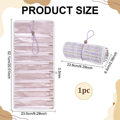 Polyester Jewelry Rolls for Rings Earrings Necklaces AJEW-WH0410-354A-1