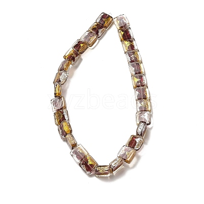 Handmade Gold Foil and Silver Foil Lampwork Beads FOIL-C001-01B-04-1
