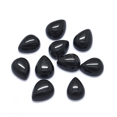 Natural Obsidian Cabochons G-O175-22-10-1