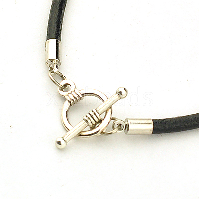Cowhide Leather Cord Bracelet Making X-AJEW-JB00018-03-1