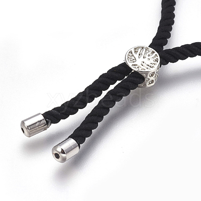 Cotton Cord Bracelet Making KK-F758-03H-P-1