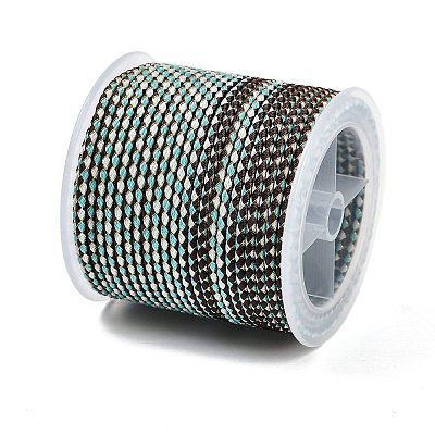 11M Polyester Braided Cord with Cotton Core & Metallic Thread OCOR-Z006-01-13-1