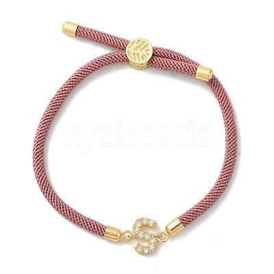 Adjustable Nylon Cord Bracelets X-BJEW-C096-01G-19-1