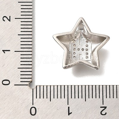 Rack Plating Brass Micro Pave Cubic Zirconia Pendants KK-I722-05P-H-1