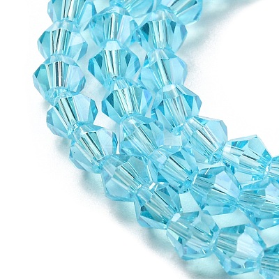 Transparent Electroplate Glass Beads Strands LS-GLAA-F029-2mm-C20-1
