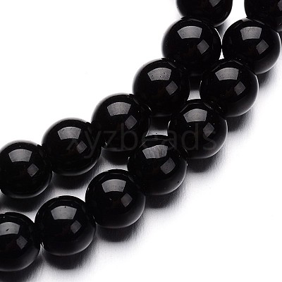 Glass Round Bead Strands X-GLAA-I028-4mm-02-1
