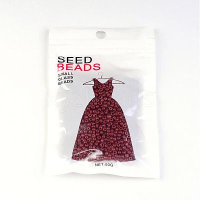 8/0 Opaque Colours Round Glass Seed Beads X-SEED-A010-3mm-46-1